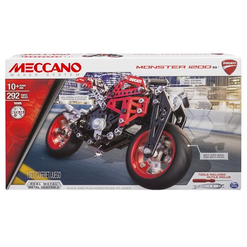 Meccano Ducati Monster Motorfiets 1200 S Red 6027038