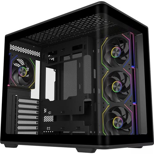 Boîtier PC gaming Cooler Master Elite 600 Moyen tour Noir avec panneau latéral en verre trempé