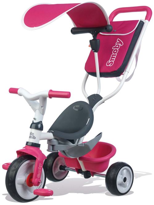 Tricycle Smoby Baby Balade 2 Rose Roues Silencieuses Tricycle Achat Prix Fnac