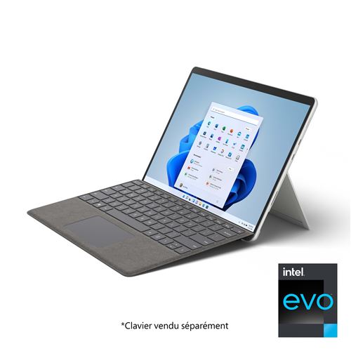 PC Portable Microsoft Surface Pro 8 13" Ecran tactile Intel Core i5 8 Go RAM 256 Go SSD Platine