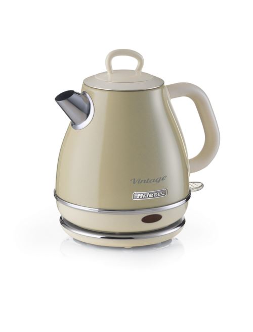 Ariete Bouilloire Vintage 1L Beige - 1630W - Sans fil - Système anti-calcaire - vue 6
