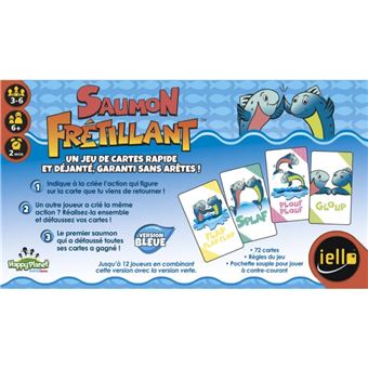 Jeu de cartes Iello Saumon frétillant Bleu