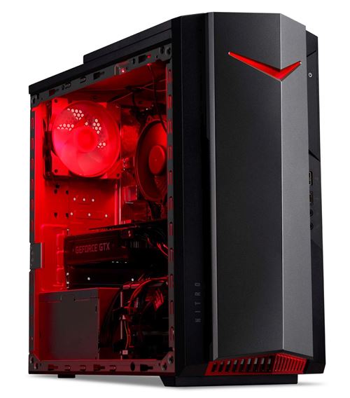 PC Gaming Acer Nitro N50-620 Intel Core i5 16 Go RAM 512 Go SSD Noir et rouge