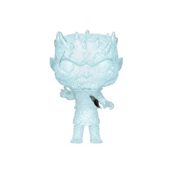 Figurine Funko Pop TV Game of Thrones Crystal Night King avec une dague dans le torse brillant dans le noir – exclusivité Fnac