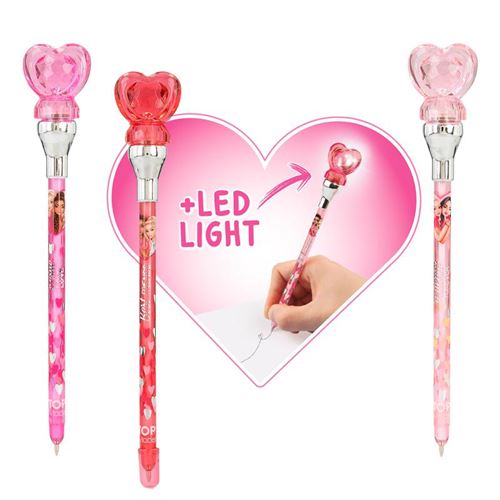 TOPModel Stylo a bille avec lumiere coeur BEST FRIENDS
