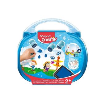 Maped Creativ - Kit Tampons Bébé 2 Ans, Thème Eau, Avec 6 Tampons Mousse Et Encrier Bleu Lavable - Loisirs Créatifs Premiers âges Jeu Bebe 1 An Maped Creativ - Kit Tampons Bébé 2 Ans, Thème Eau, Avec 6 Tampons Mousse Et Encrier Bleu Lavable - Loisirs Créatifs Premiers âges Jeu Bebe 1 An