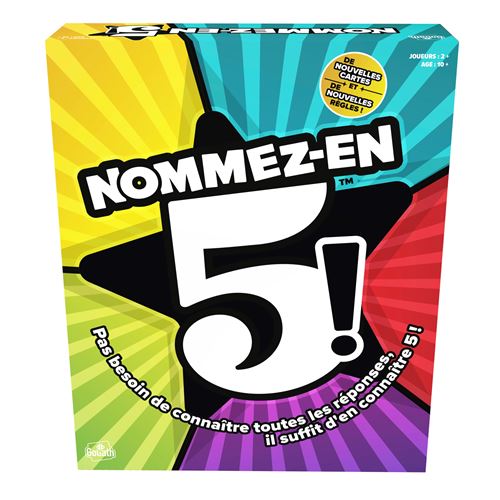 Jeu D'Ambiance Nommez-En-5 Goliath 929684.006 – Rapidité Dès 12 Ans - vue 2