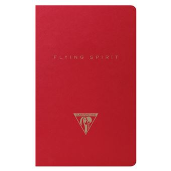 Flying Spirit Red carnet piq 7,5x12cm 48p ligne