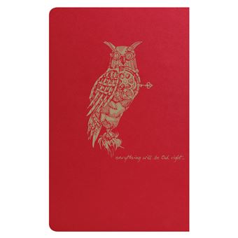 Flying Spirit Red carnet piq 7,5x12cm 48p ligne