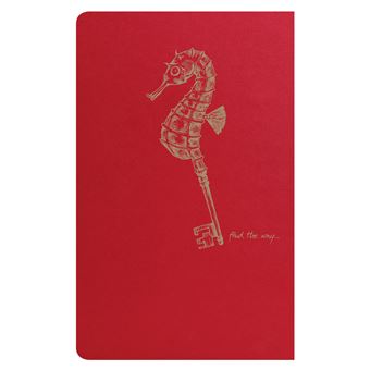 Flying Spirit Red carnet piq 7,5x12cm 48p ligne