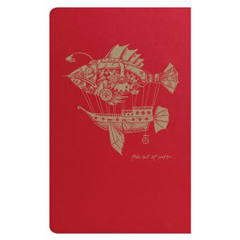 Flying Spirit Red carnet piq 7,5x12cm 48p ligne