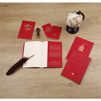 Flying Spirit Red carnet piq 7,5x12cm 48p ligne