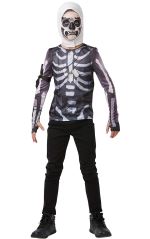 Déguisement Fortnite Top et Cagoule Ado Skull Trooper Taille XXL