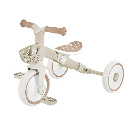 Tricycle Globber Learning Trike 2-En-1 Ecologic Taupe
