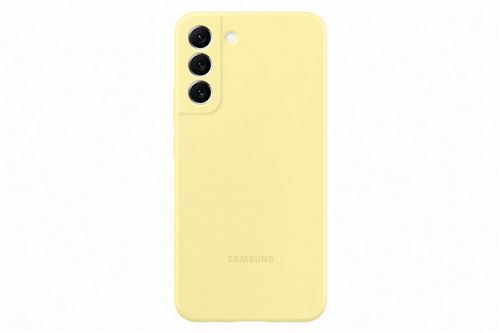 Coque en silicone pour Samsung Galaxy S22+ Jaune