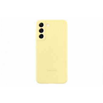 Coque en silicone pour Samsung Galaxy S22+ Jaune