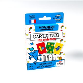 Jeu chiffres et calcul Cartatoto Apprend les chiffres avec Monsieur Madame et découvre 6 jeux différents