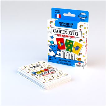 Jeu chiffres et calcul Cartatoto Apprend les chiffres avec Monsieur Madame et découvre 6 jeux différents