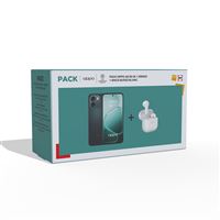Pack Fnac Smartphone Oppo A6 6,75" 5G Double Nano SIM 256 Go Noir Saphir + Enco Buds3 Blanc neige