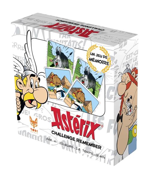 Topigames Multicolore Jeu De Cartes Astérix Remember