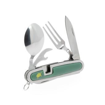 Couteau Multifonction Jaune B15 – Couvert Camping, Pique-nique, Cuisine
