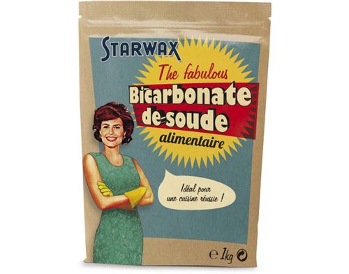 Bicarbonate de soude alimentaire Starwax The fabulous 1Kg
