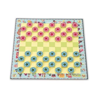 GRAND JEU DE Dames Et Jeu Petits Chevaux Dada En Bois Vintage 42,5 Cm