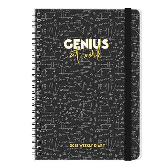 Agenda hebdomadaire 12 mois Legami Grande spirale Genius 2021