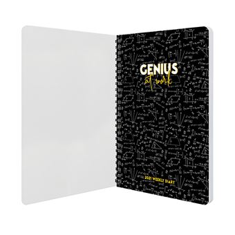 Agenda hebdomadaire 12 mois Legami Grande spirale Genius 2021