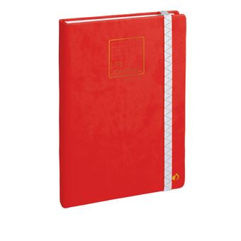 Carnets et journaux intimes Quovadis Carnet 21 Life Journal Rouge