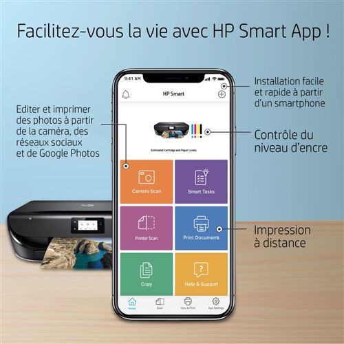 Imprimante tout-en-un jet d'encre HP Envy 5030 - Imprimante multifonction -  Achat \u0026 prix | fnac