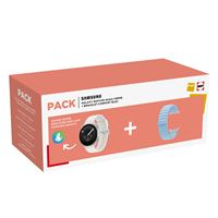 Pack Montre connectée Samsung Galaxy Watch 9 40 mm Crème + Bracelet Bleu