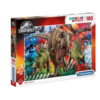 Puzzle Clementoni Super Jurassic World 180 pièces - 1