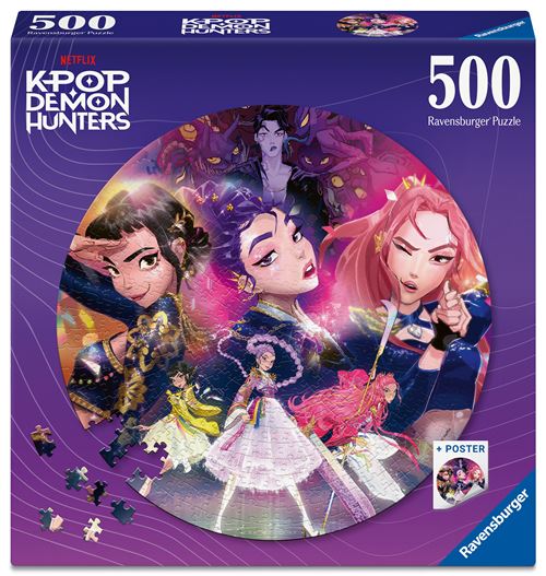 Ravensburger Puzzles Adultes 500 pièces KPop Demon Hunters Pour les fans / KPop Demon Hunters 12002052 - vue 3