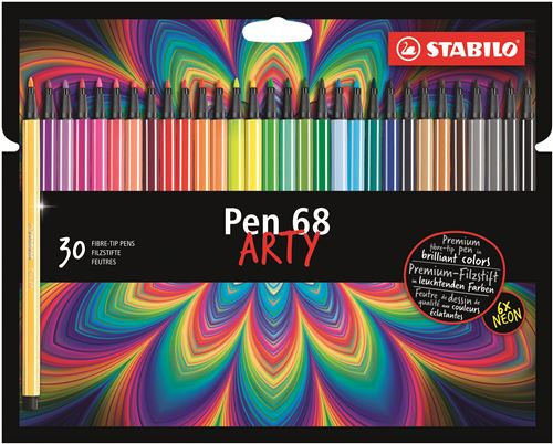Pack De 30 Feutres De Dessin Stabilo Arty Pen 68