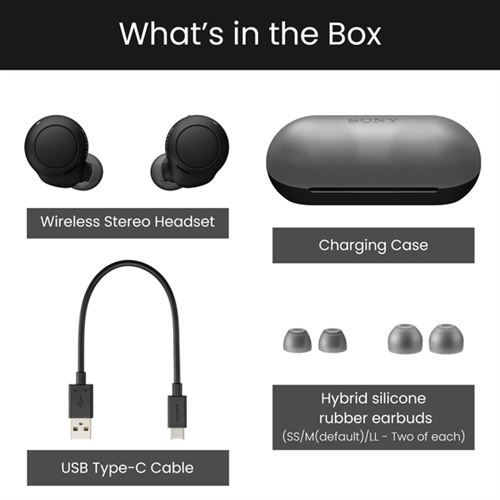 17% sur Ecouteurs intra-auriculaire Sony WF-C500 Bluetooth Noir - Ecouteurs  - Achat & prix