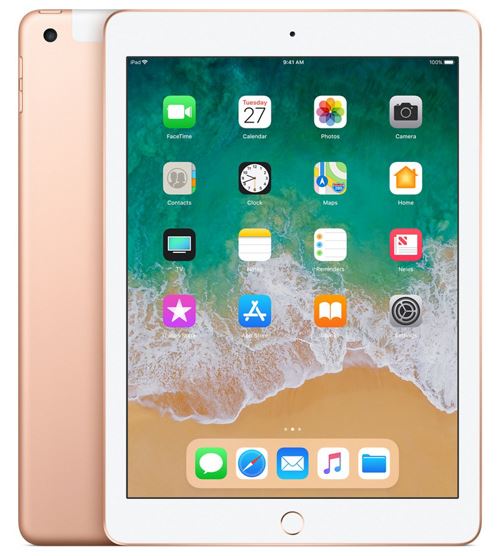 Apple iPad 128 Go WiFi + 4G 9.7" Or