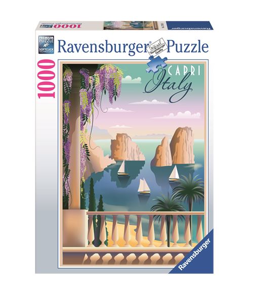 Puzzle 1000 pièces Carte postale de Capri Ravensburger France - vue 2