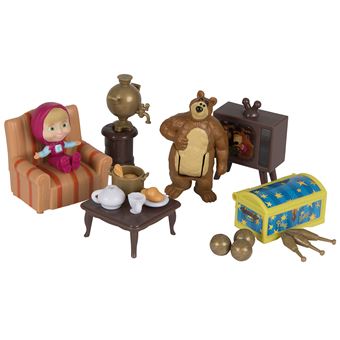 Figurine Simba Masha et Misha Bear House