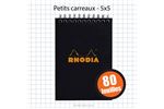 Bloc Rhodia N°16SP A6 Q5 Noir 80 Feuilles
