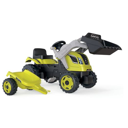 SMOBY Tracteur Farmer Max + Remorque - vue 2