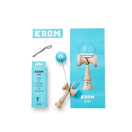 Jeu De Plein Air Krom Kendama Pop Bleu Et Blanc