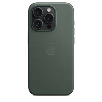 Coque en tissage fin avec MagSafe pour iPhone 15 Pro Chêne vert