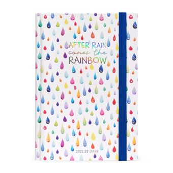 Agenda scolaire journalier Legami Pluie Medium 12 x 18 cm 2021-2022