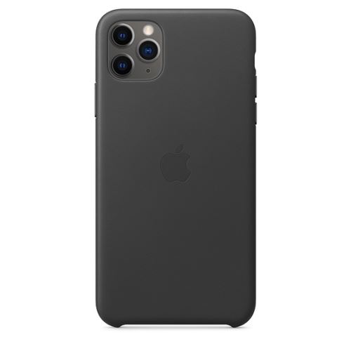 Coque en cuir pour iPhone 11 Pro Max Noir