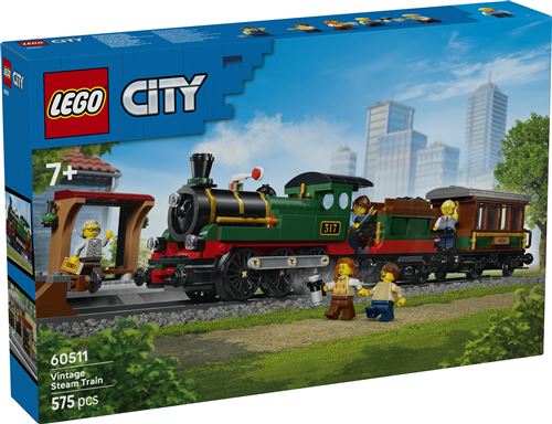 LEGO® City 60511 Le train à vapeur rétro