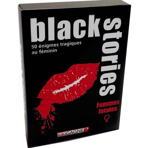 Jeu De Société Iello Black Stories Femmes Fatales