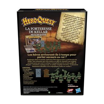 Jeu de rôles Avalon Hill HeroQuest Extension La Forteresse de Kellar