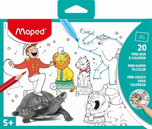 Mini jeux à colorier 20 feuilles Maped