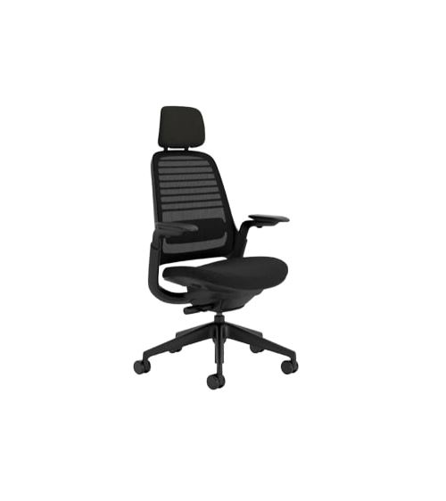 Chaise De Bureau Ergonomique Steelcase Series 1 Avec Têtière Noir